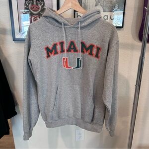 Champion university of Miami hoodie